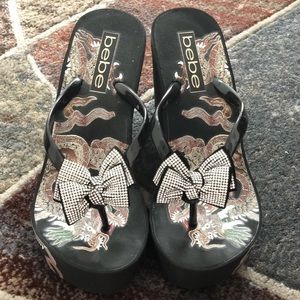 bebe alaya wedge sandal